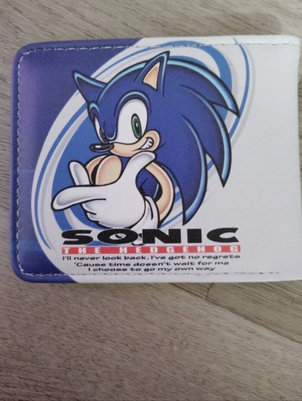 New Sonic the hedgehog anime manga leather wallet